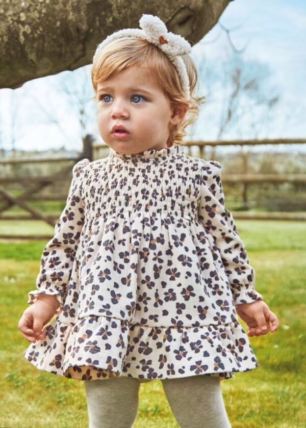 2981 - Baby Printed Smocked Dress