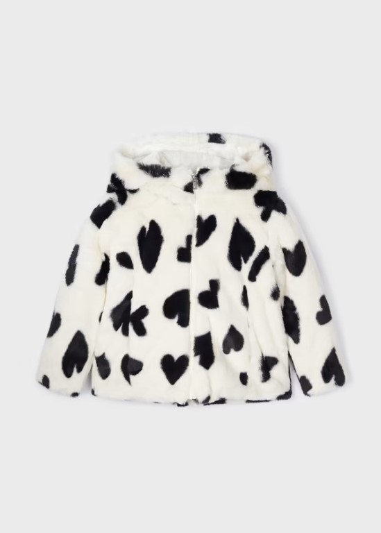 4407 - Faux Fur Hooded Coat