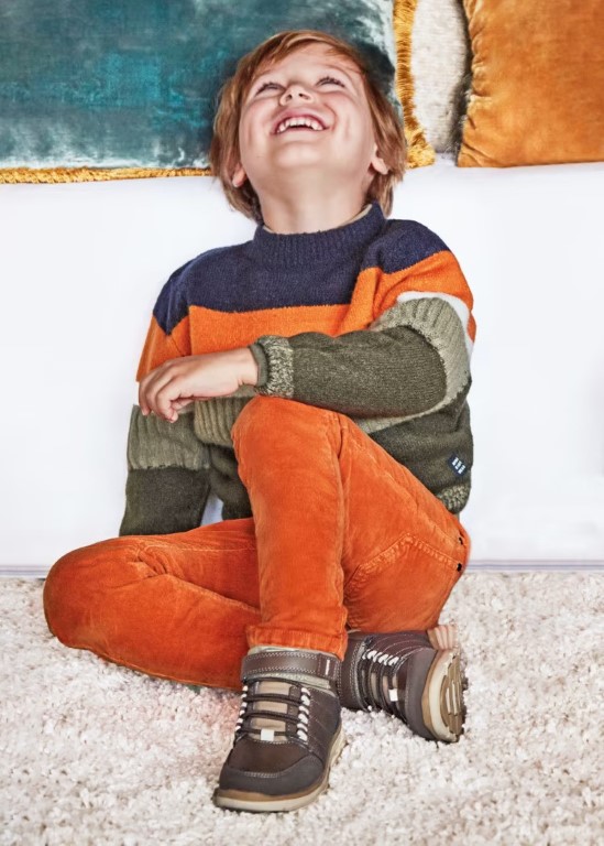 4319 - Knit sweater color block boy