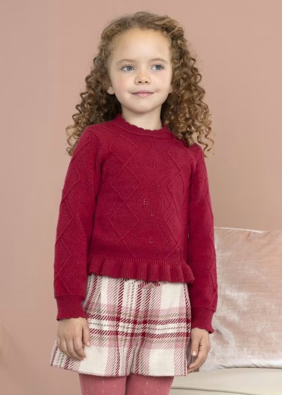 5865 - Mock Neck Knit Sweater Girl