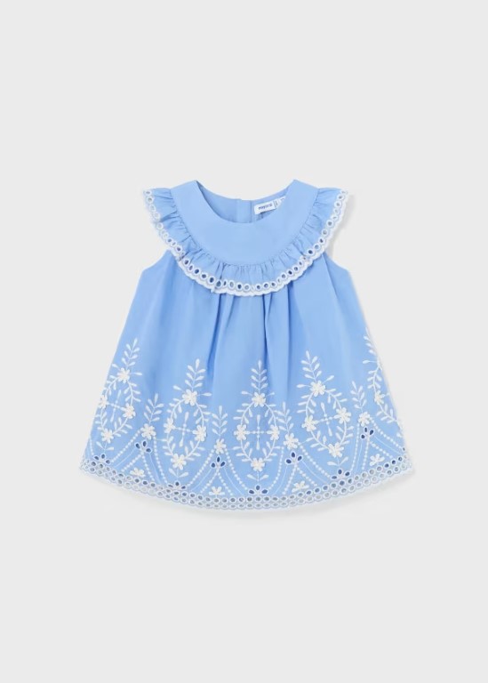 01915 - Baby embroidery poplin dress