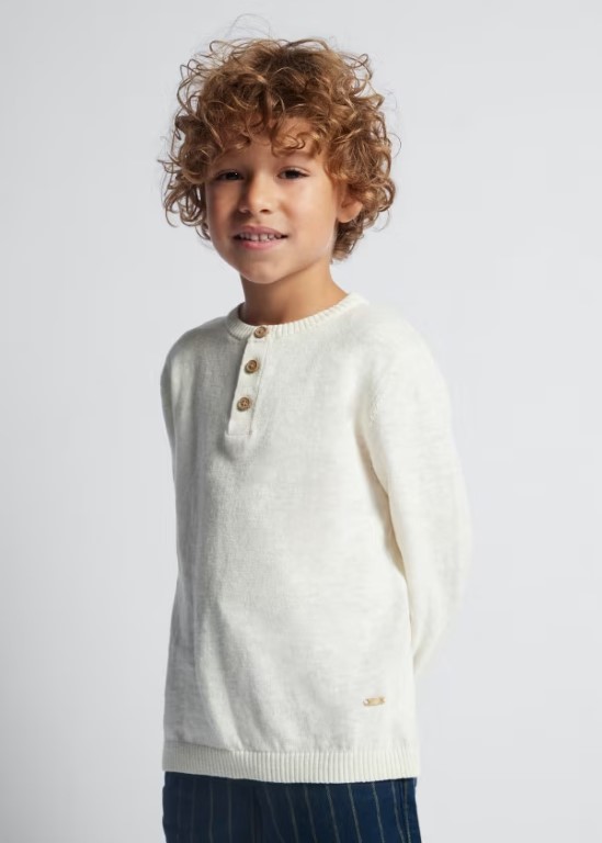 03356 - Boys linen cotton sweater