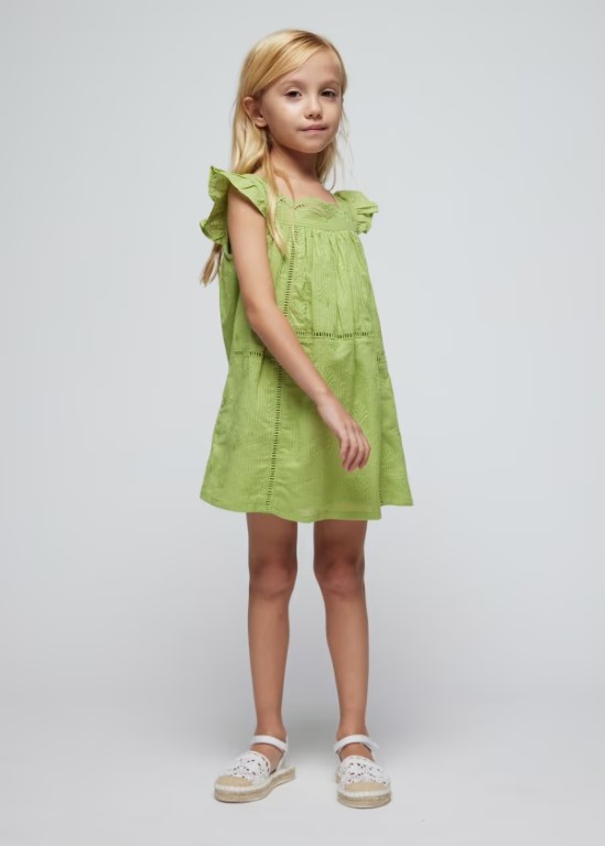 03930 - Girls embroidered dress Better Cotton