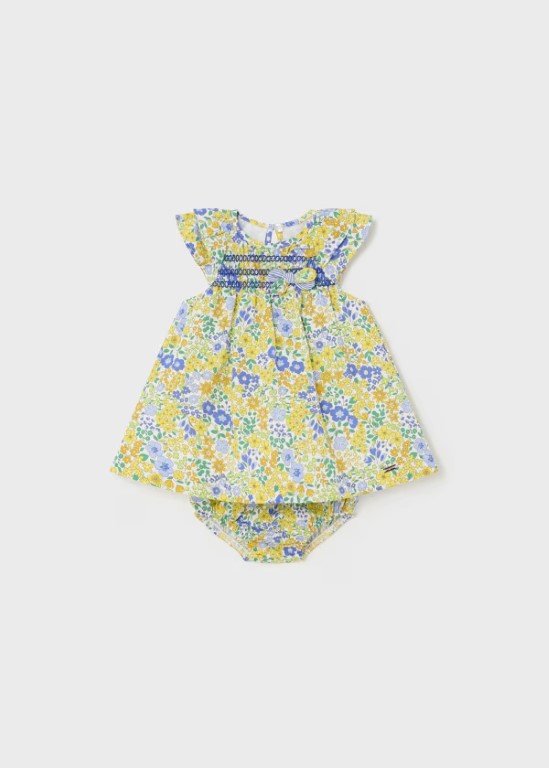 01808 - Newborn dress and bloomer set Better Cotton