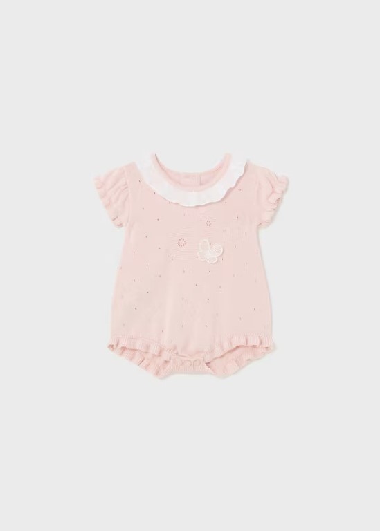01601 - Newborn knit romper Better Cotton