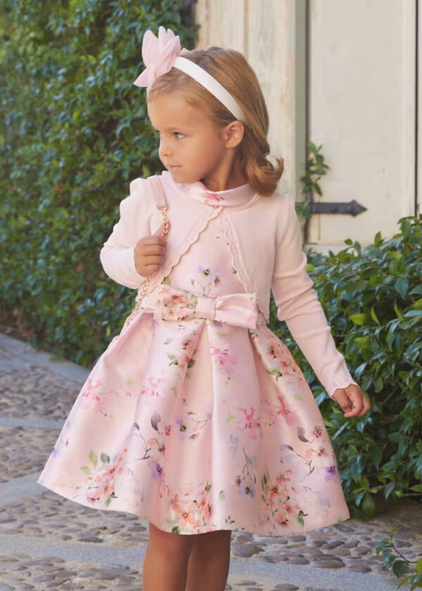 05033 - Girl Printed Mikado Dress