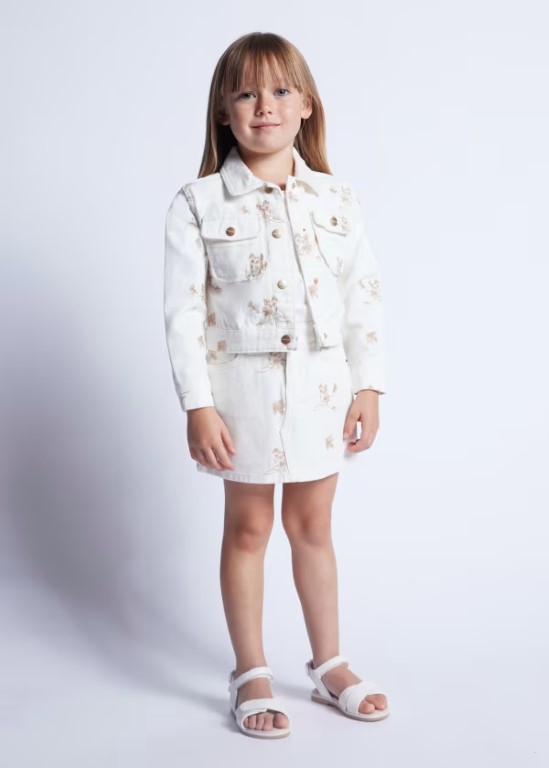 03472 - Girls embroidered twill jacket