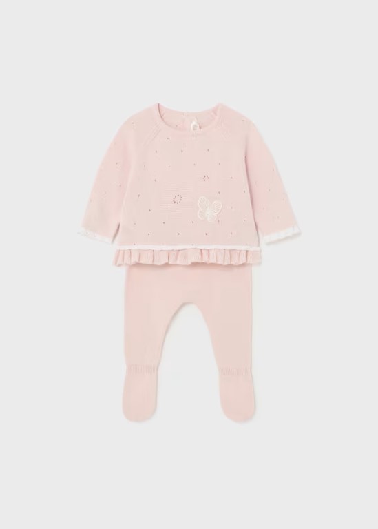 01528 - Newborn 2-piece knit set Better Cotton