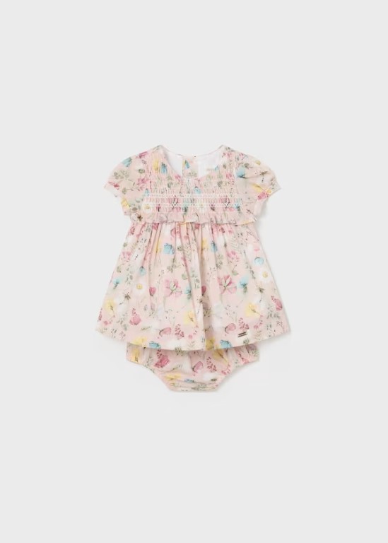 01801 - Newborn dress and bloomer set Better Cotton