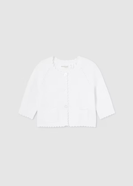 01376 - Newborn knit cardigan Better Cotton