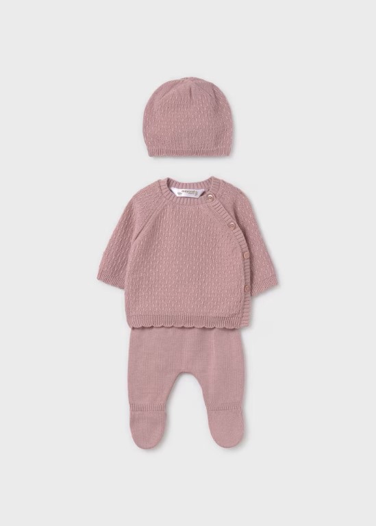 9514-Baby 3 Piece Knit Set