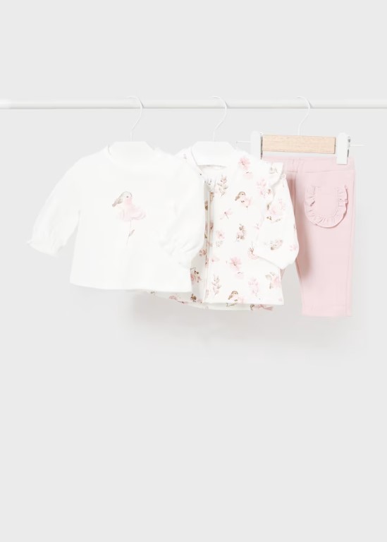 2610-Newborn Girl 3 Piece Set