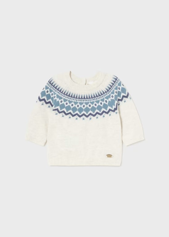 2306-Newborn Jacquard Sweater