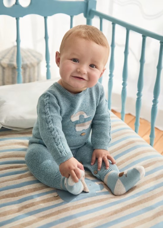 2616-Newborn Knit One-Piece