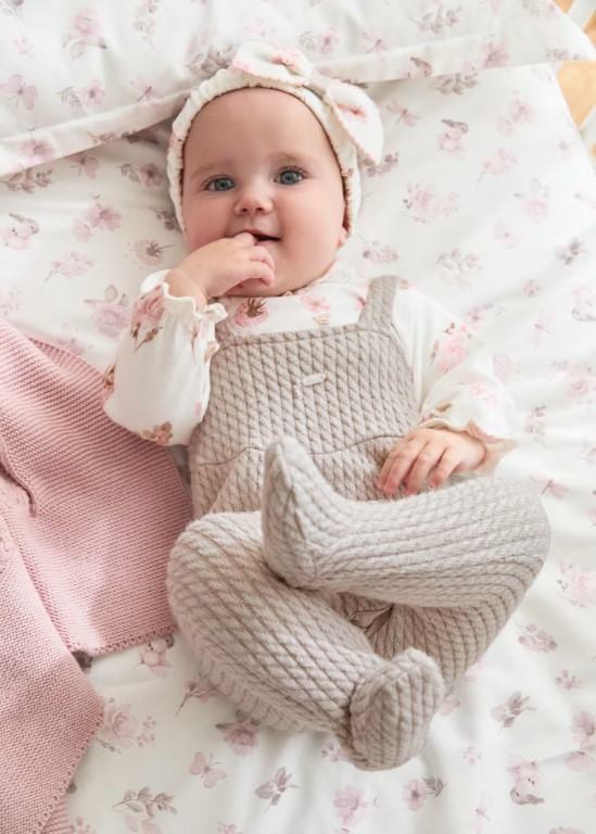 2602-Newborn One-Piece with Headband