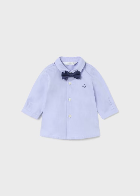2180-Newborn Shirt with Bow Tie