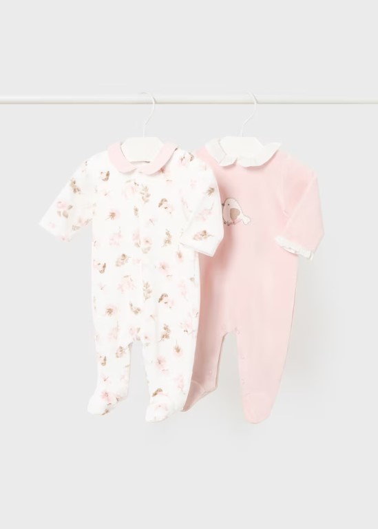 2777-Newborn Girl Set of 2 One-Piece