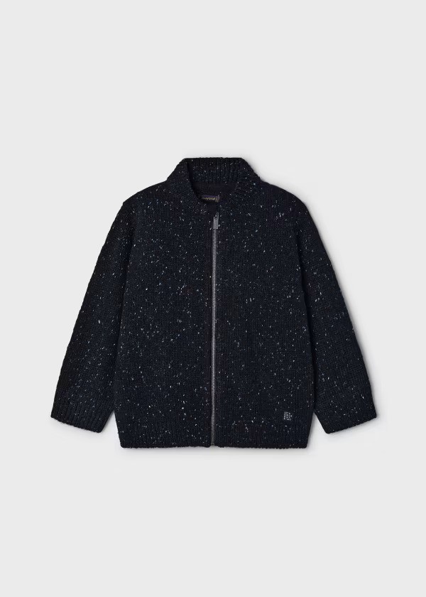 4350 - Fleck Zip Cardigan