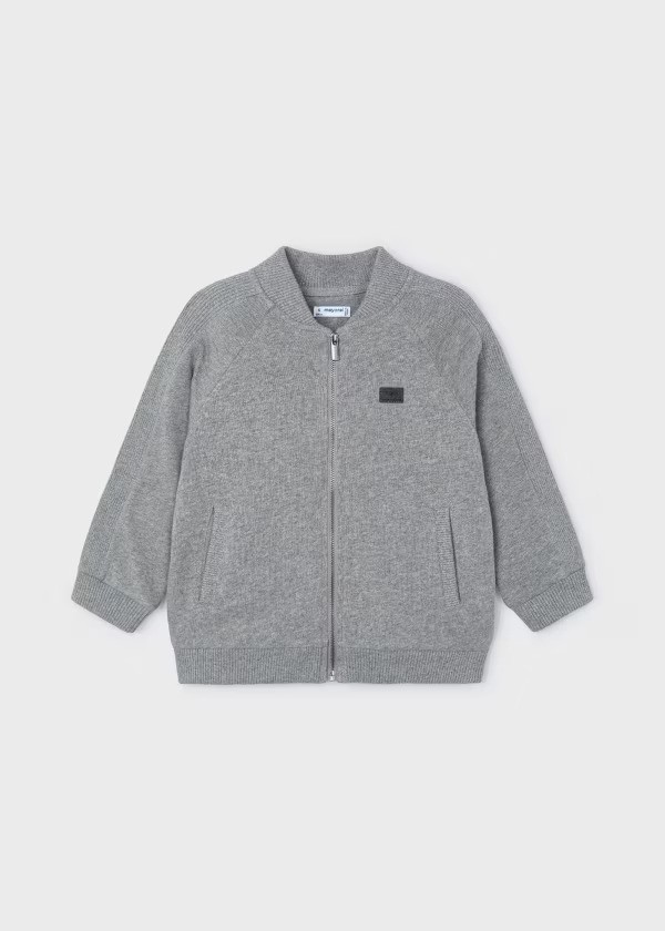 4475 - Knit Zip Bomber Jacket
