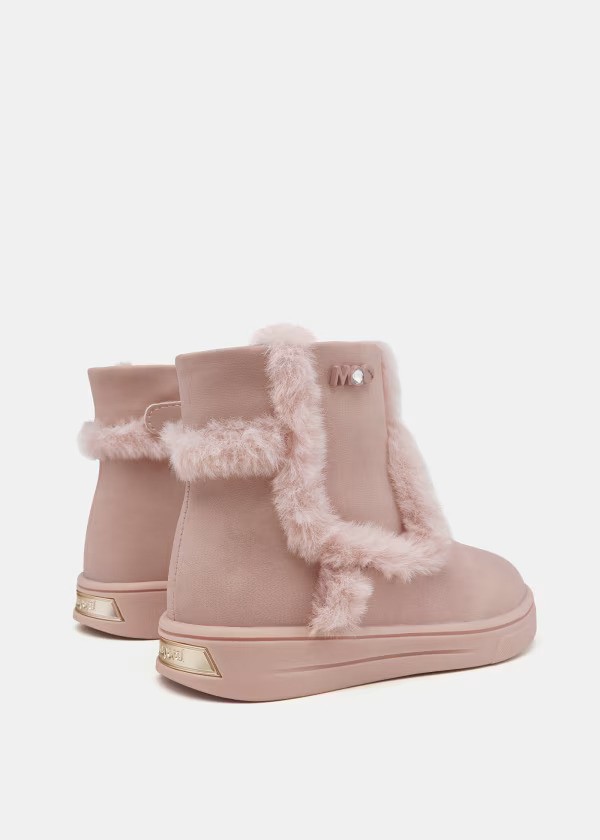 42484 - Fur Detail Ankle Boots