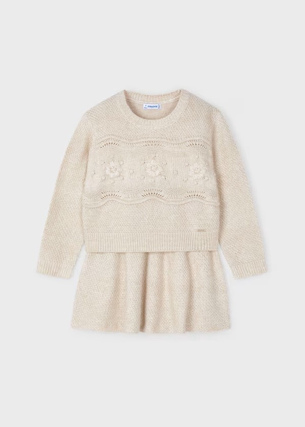 4935 - Knit Skirt and Sweater Set