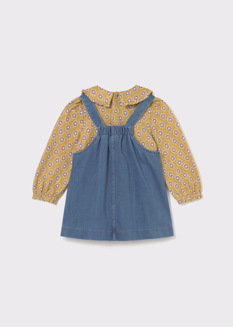 2926 - Overall Dress and T-Shirt Set